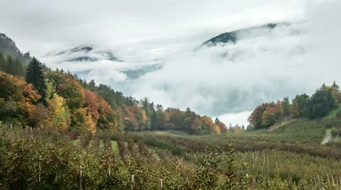 Cloud time lapse in the Alps Stock Footage 12500762