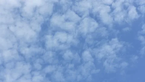 Cloud time lapse. Altocumulus stratiformis radiatus Stock Footage 170623036