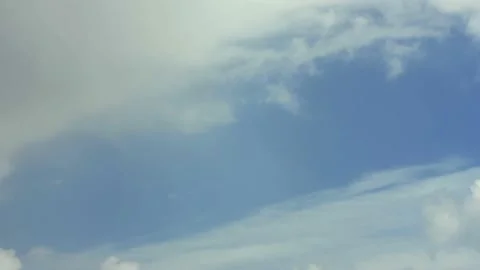 Cloud time lapse. Altocumulus stratiformis radiatus, cirrocumulus clouds. Stock Footage 237855912