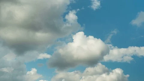 Cloud Time Lapse Blue Sky Background No People Stock Footage 86183647