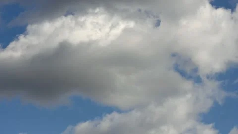 Cloud time lapse. Blue sky white clouds. Stock Footage 155116621