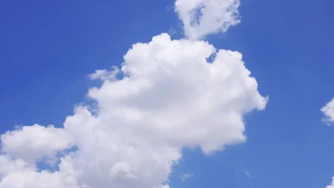 Cloud time lapse on blue sky Stock Footage 293147102