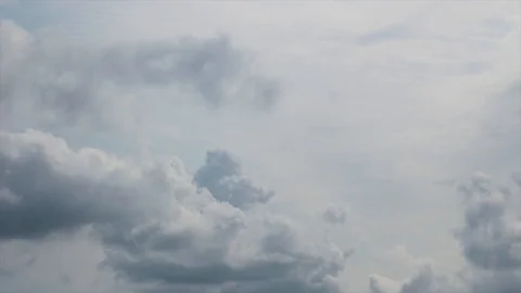 CLOUD OF TIME, LAPSE, BUILDING CLOUD OF MOVEMENT WITH BLUE SKY. Stock Footage 115525161