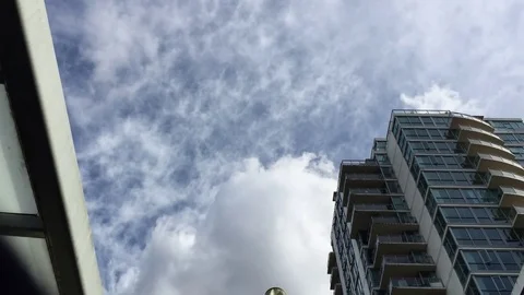 Cloud Time Lapse in the City Video stock 76372011