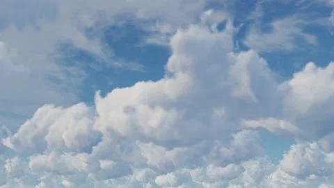 Cloud Time lapse on Clear Sky Stock Footage 151214751