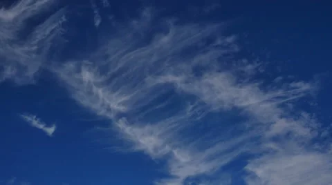 Cloud Time Lapse Desert Upper Stratus Stratocumulous Stock Footage 66113553