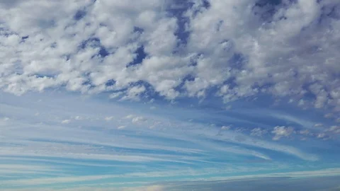 Cloud Time-Lapse from drone Video stock 121766717