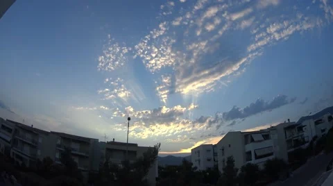 Cloud time lapse Stock Footage 52079270