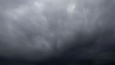 Cloud time lapse formation blue sky dark rainy rays dark storm forming Stock Footage 164789487