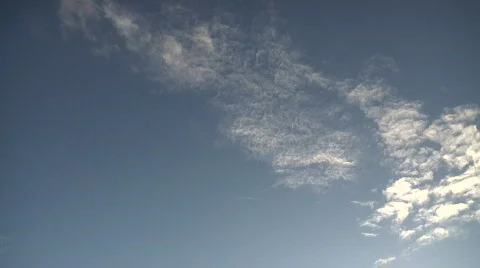 Cloud Time Lapse with Jet Con Trails Video stock 591468