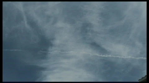 Cloud time lapse with jet Video stock 795298