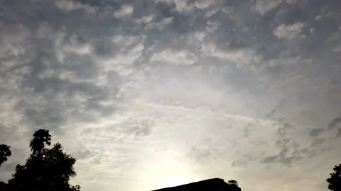 Cloud Time-lapse with Light Clouds Stock Footage 141226659