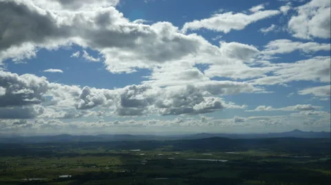 Cloud Time Lapse Mt Tamborine Australia - 4k Stock Footage 58636545