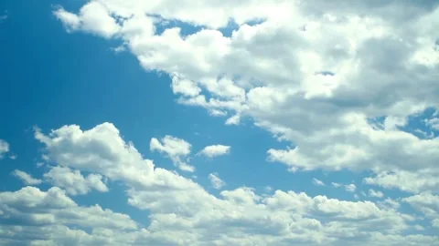 Cloud time lapse nature background sky summer sunlight sun ray at sunshine day Stock Footage 336568646