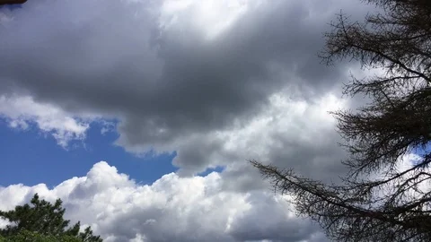 Cloud Time Lapse in Ohio Stock Footage 113402227