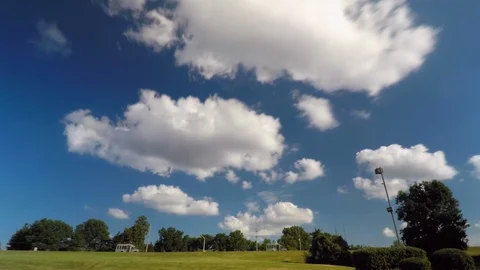Cloud Time-Lapse Over a Busy Street Stock-Footage 92564917
