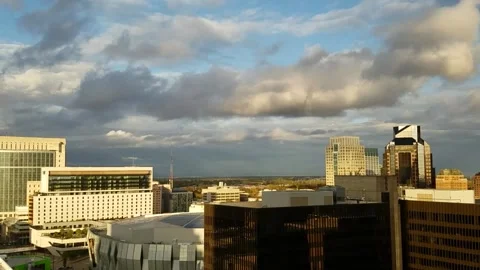 Cloud Time Lapse Over Sacramento Stock Footage
