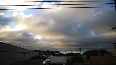 Cloud Time-Lapse Rockaway Blvd., Queens 02 Video stock 114713519