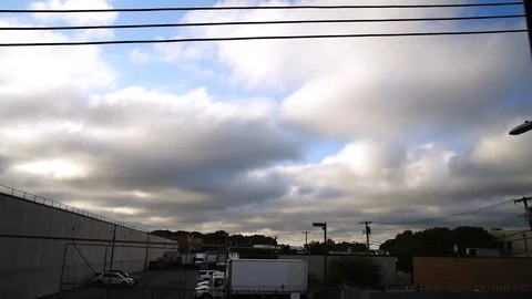 Cloud Time-Lapse Rockaway Blvd., Queens 03 Video stock 114713524