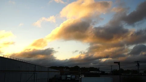 Cloud Time-lapse Rockaway Blvd., Queens 04 Video stock 114713596