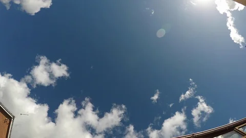 Cloud Time-lapse On A Sunny Day Stock Footage 95446672