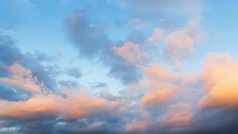 Cloud Time-Lapse, thick and rich spring cloud movements Stock Footage 140222401