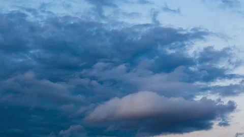 Cloud Time-Lapse, thick and rich spring cloud movements Stock Footage 140222430