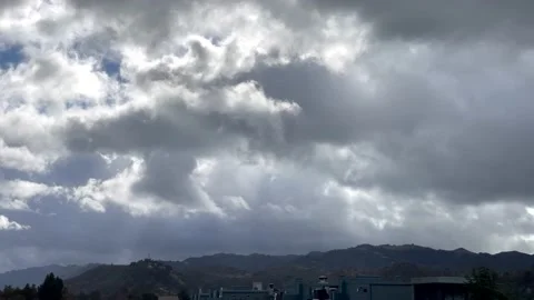 Cloud Timelapse after rain showers in California.  400% speed Video stock 229918220