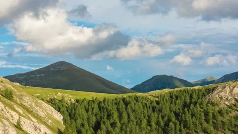 Cloud Timelapse In Alpine Hills Stock Footage 142208121
