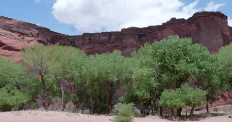 Cloud Timelapse Canyon De Chelly Bluffs Stock Footage 164709227