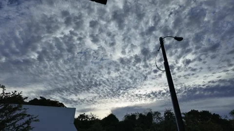 CLOUD TIMELAPSE - cloud covering before sunset. Stock Footage 276298339