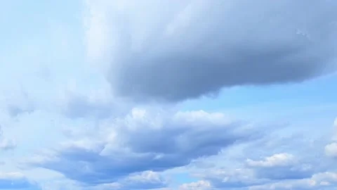 Cloud timelapse. Clouds float against the blue sky Stock Footage 184084394