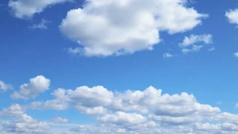 Cloud timelapse. Clouds float against the blue sky Stock Footage 195121252