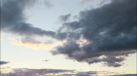 Cloud timelapse of a darkening sky, 4K Stock Footage 65497772