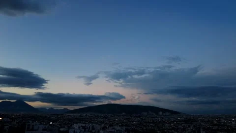 Cloud Timelapse during Sunset Video stock 255297267