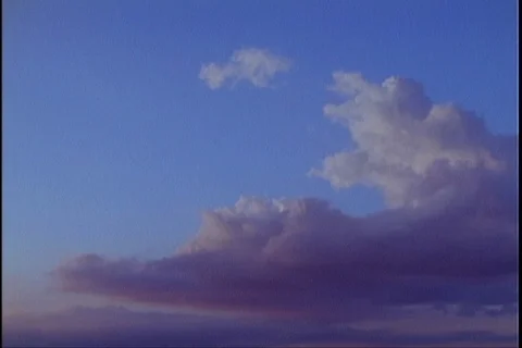 Cloud timelapse evening Stock Footage 123090529