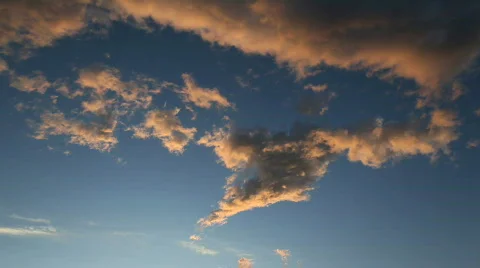 Cloud timelapse Stock Footage 741300