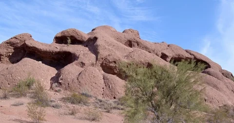 Cloud Timelapse Hole in the Rock Stock Footage 120044590