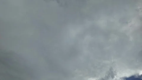 CLOUD TIMELAPSE - low grey rain clouds Stock Footage 274504964
