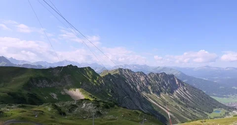 Cloud timelapse over Alpine mountains from Nebelhorn Oberstdorf Video stock 343519059