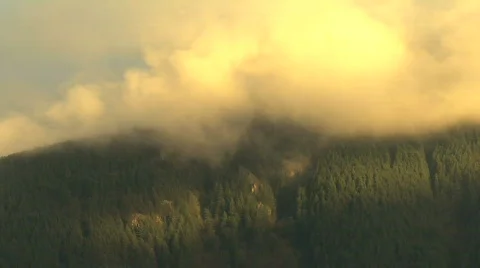 Cloud Timelapse over Mountains Stock Footage 731299