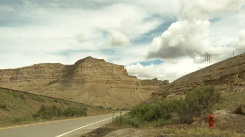 Cloud Timelapse over Utah Rocks HD 스톡 동영상 52370698
