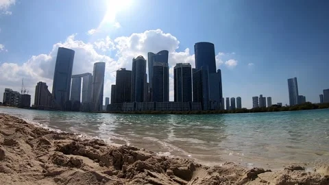 Cloud Timelapse on Reem Beach, HD. Stock Footage 147238689