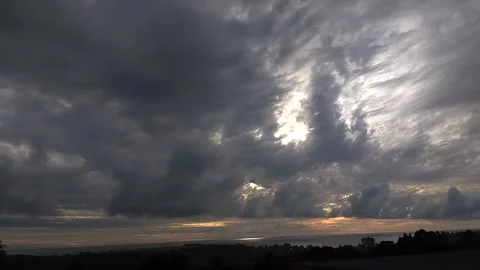 Cloud timelapse in Santiago, Chile. Stock Footage 345670201