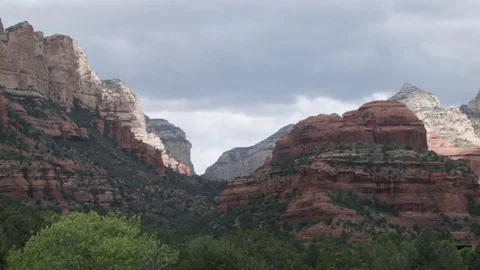 Cloud timelapse of sedona red rock mountains formation Stock Footage 78490628