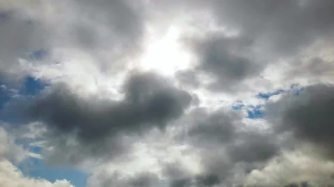 Cloud timelapse with sun shining in the background 库存影片 208068156