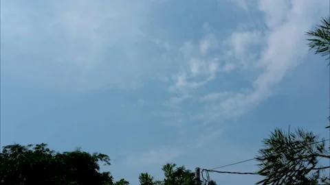 Cloud Timelapse, thin cloud, blue sky timelapse. Stock Footage 202062706