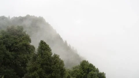 Cloud Timelapse on the top of a mountain Stock Footage 132108775