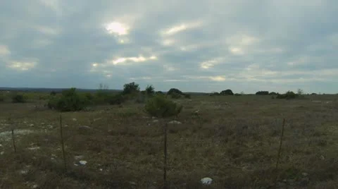 Cloud Timelapse - West Texas Stock Footage 12709251