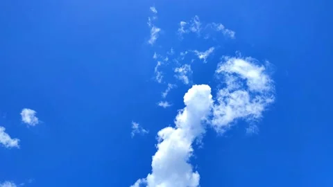 Cloud timelipse bright blue sky background. Stock Footage 235268251